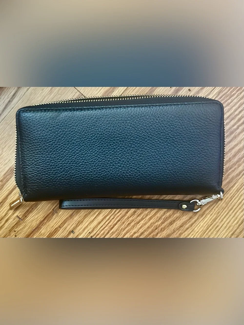 Michael Kors Black Leather Chain-Handle Tote with Wristlet Wallet